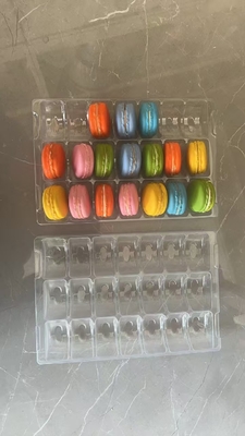 Rechthoek 21 Paletten Plastic verpakking Macaron bak Aanpasbaar