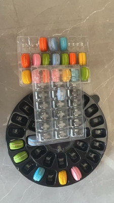 12 pallets Chocolade voedsel verpakking Plastic macaron verpakking Plastic matching aanpassing