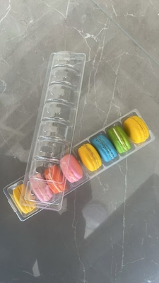 12 pallets Chocolade voedsel verpakking Plastic macaron verpakking Plastic matching aanpassing