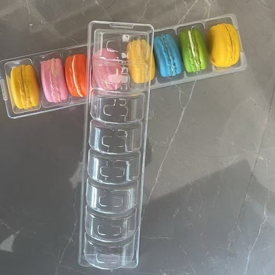 6 pallets Plastic verpakking Macaron bak Verpakking ondersteuning Custom Food Safe