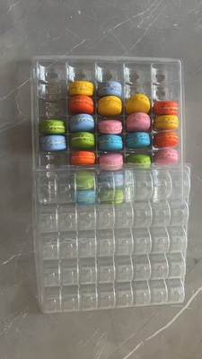 Macaron 40 Transparante handgemaakte doos Macaron bak verpakking Chocolade verpakking Boven- en onderdek cake verpakking Leverancier