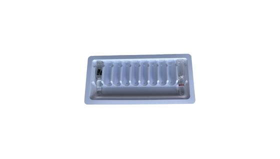 PET blister verpakkingsbak water injectie medicijn ampul bak aanpassing