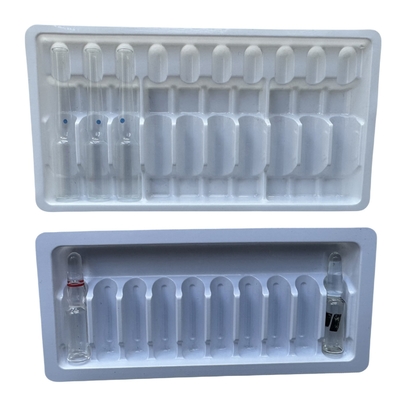 PET blister verpakkingsbak 1 ml 2 ml water injectie medicijn ampul bak aanpassing