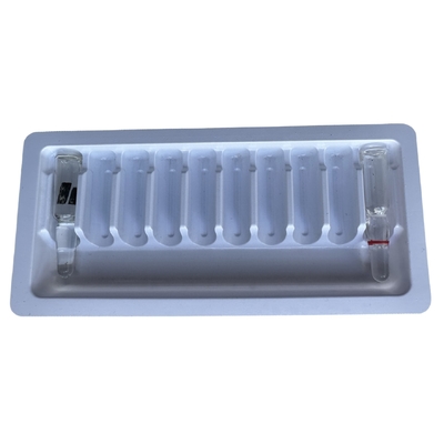 PET blister verpakkingsbak 1 ml 2 ml water injectie medicijn ampul bak aanpassing