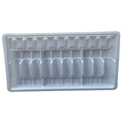 PET-blister verpakkingsbak 1 ml 2 ml water injectie medicijn ampul bak op maat groothandel