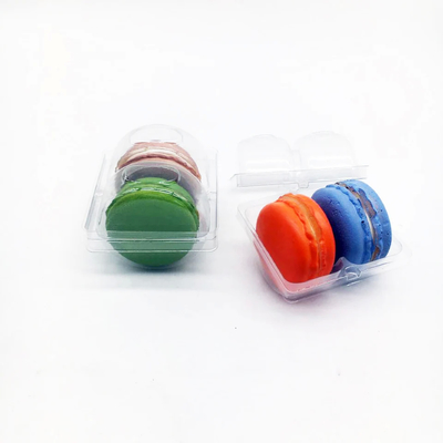 Verpakking van plastic macarons van 10 voor veilig vervoer