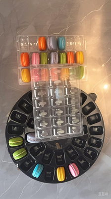 Pas uw bestellingen aan met gepersonaliseerde plastic macaronverpakkingen