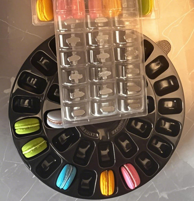 Macaron verpakking Macaron bak Macaron papieren doos Macaron plastic bak Macaron cadeaubon Macaron karton Macaron 25 verpakkingen