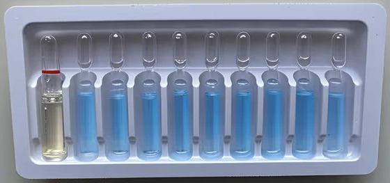Persoonlijke PET-flaconbak voor 1 ml~10 ml waterinjectieflacons, persoonlijke verpakking van medicijnflacons