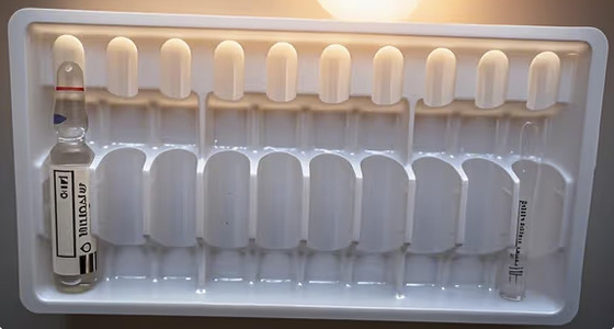 Persoonlijke PET-flaconbak voor 1 ml~10 ml waterinjectieflacons, persoonlijke verpakking van medicijnflacons