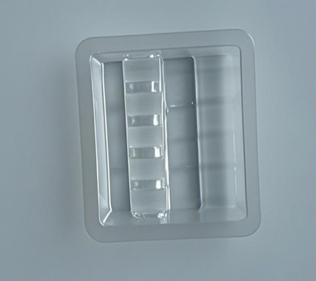 1 ml ampul Blister Tray voor geneesmiddelen Verpakkingsdoos met aangepaste afmetingen en monstergoedkeuring voor aangepaste verzending