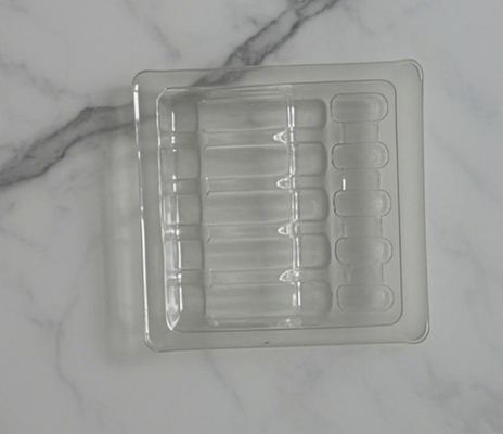 1 ml ampul Blister Tray voor geneesmiddelen Verpakkingsdoos met aangepaste afmetingen en monstergoedkeuring voor aangepaste verzending