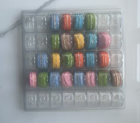 Groothandel Macaron Box Verpakking 12pcs Embossing Printing Handling