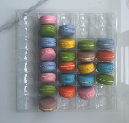 Groothandel Macaron Box Verpakking 12pcs Embossing Printing Handling