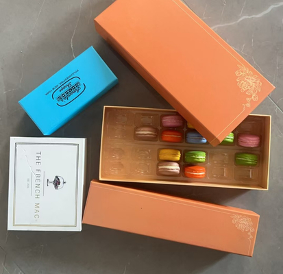 Voedselveilig 40 stukken Macaron Tray Verpakking Warm stempelen
