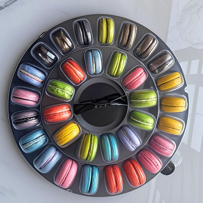 OEM Macaron verpakkingsdoos High End Franse dessertdoos 6-korrel transparante lade doos