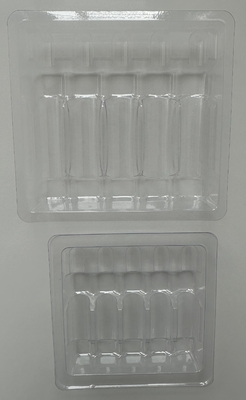 Op maat gemaakte PET ampulentrek 1 ml~10 ml PET ampulentrek voor waterinspuiting