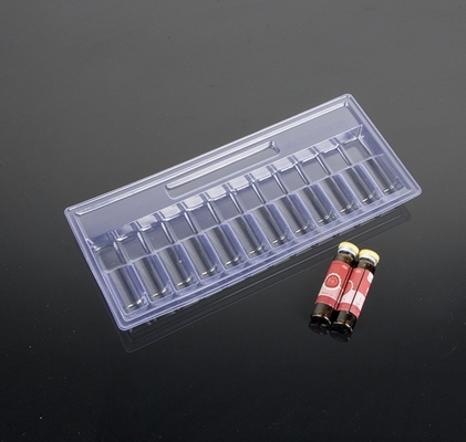 Op maat gemaakte PET ampulentrek 1 ml~10 ml PET ampulentrek voor waterinspuiting