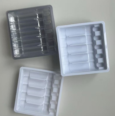 Persoonlijke doorzichtige plastic ampulletrek Blisterverpakking In PVC PET PETG ESD