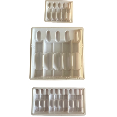 Op maat gemaakte groothandel ampulentrekken voor geneesmiddelen 1 ml 2 ml 5 ml 10 m waterinjectie PET ampulentrekken
