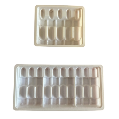 Op maat gemaakte groothandel ampulentrekken voor geneesmiddelen 1 ml 2 ml 5 ml 10 m waterinjectie PET ampulentrekken