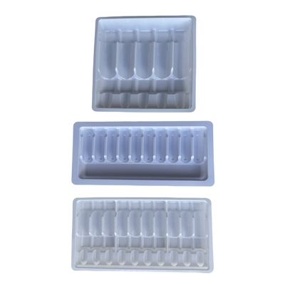 Op maat gemaakte groothandel ampulentrekken voor geneesmiddelen 1 ml 2 ml 5 ml 10 m waterinjectie PET ampulentrekken