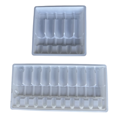 Op maat gemaakte groothandel ampulentrekken voor geneesmiddelen 1 ml 2 ml 5 ml 10 m waterinjectie PET ampulentrekken