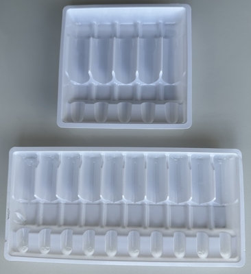 Farmaceutische PET ampulentrek aanpassing 1ml 2ml 5ml 10m waterinjectie ampulentrek aanpassing PET vacuümvormende tray