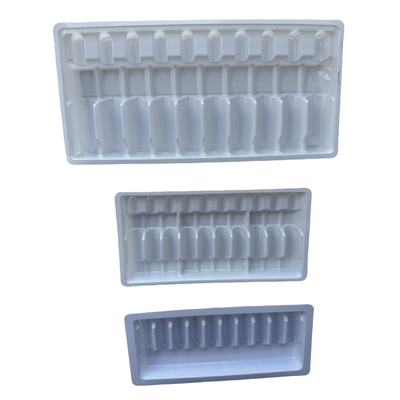 Farmaceutische PET ampulentrek aanpassing 1ml 2ml 5ml 10m waterinjectie ampulentrek aanpassing PET vacuümvormende tray