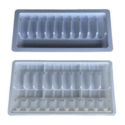 Farmaceutische PET ampulentrek aanpassing 1ml 2ml 5ml 10m waterinjectie ampulentrek aanpassing PET vacuümvormende tray