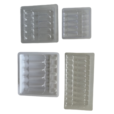 1 ml 2 ml 5 ml 10 ml PET Water Injectie Ampool Verpakkingsbak Vacuümvormende Verpakkingsbak Op maat