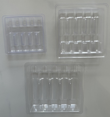 Blister Tray Verpakking Voor Water Injectie 1ml 2ml 5ml 10ml PET Ampuul Tray Aanpassing