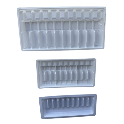 Gepersonaliseerde Vacuum Tray Verpakking 1ml 2ml 5ml 10ml PET Water Injectie Ampool Tray