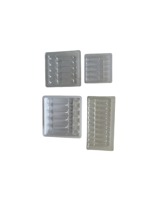 Blister Tray Verpakking Voor Water Injectie 1ml 2ml 5ml 10ml PET Ampuul Tray Aanpassing