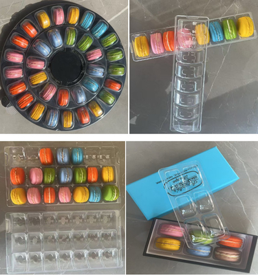 Plastic 6 Tiers Macaron Display Rack 3-5mm Dikte