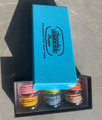 Aanpasbare en recyclebare PET-doos met warmteverzegeling voor verpakkingen van chocolade en macarons