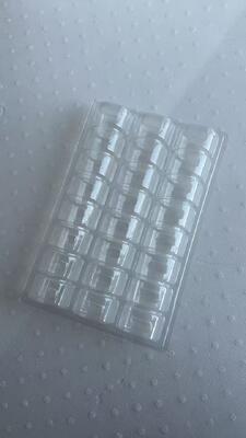 25 Macaron Verpakking Tray met Voedselveilig PET Plastic Herbruikbaar en Aanpasbaar Macaron Blister Tray