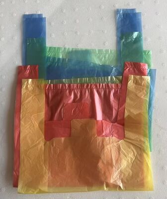 Recyclebare HDPE-winkelzakken met hoge slagvastheid en logo op maat voor supermarkten