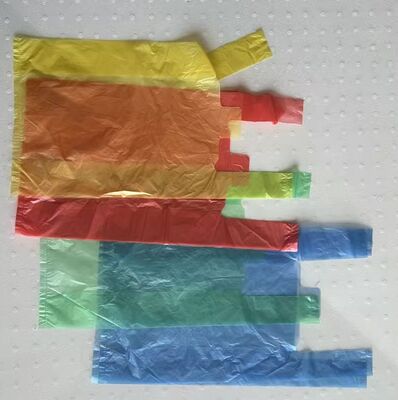 Op maat gemaakte HDPE-draagtas met hoge slagvastheid en recyclebaar materiaal voor supermarkten