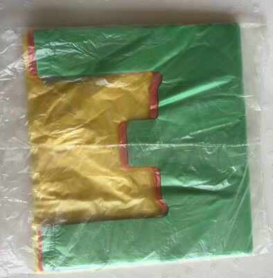 Op maat gemaakte HDPE-draagtas met hoge slagvastheid en recyclebaar materiaal voor supermarkten