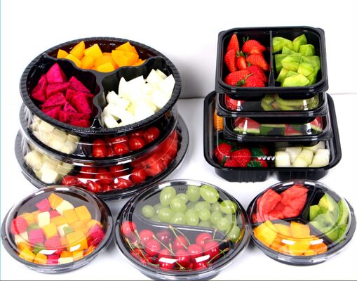 Op maat gemaakte PET-plastic blisterverpakkingsdoos met warmteverzegeling en recyclebaar materiaal voor fruit- en tomatenverpakkingen