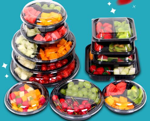Op maat gemaakte PET-plastic blisterverpakkingsdoos met warmteverzegeling en recyclebaar materiaal voor fruit- en tomatenverpakkingen