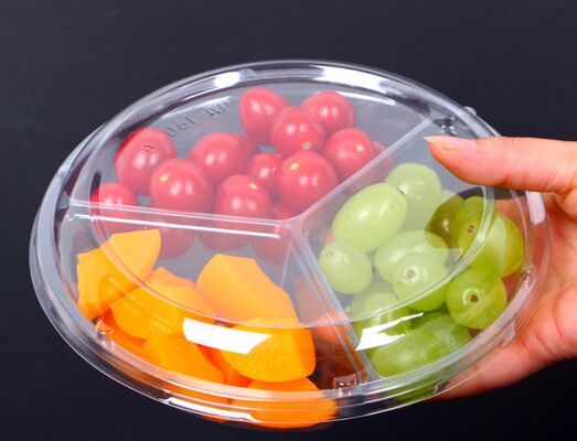 Op maat gemaakte PET-plastic blisterverpakkingsdoos met warmteverzegeling en recyclebaar materiaal voor fruit- en tomatenverpakkingen