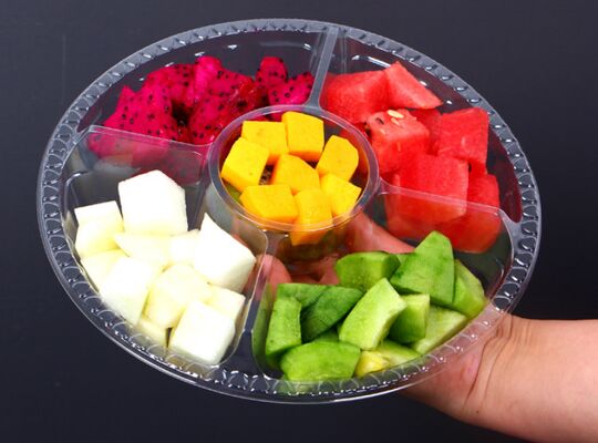 Aanpasbare Recyclebare PET Transparante Fruit Verpakking Doos met Hitteafdichting voor Druiven en Tomaten