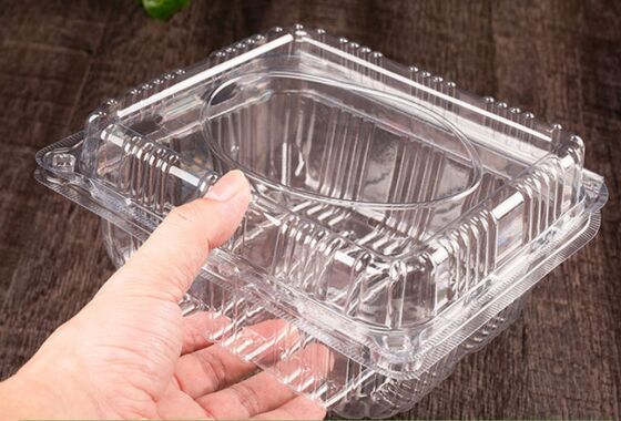 Customized Design Recyclable PET Transparent Fruit Box with Heat Sealing for Grape and Tomato Packaging