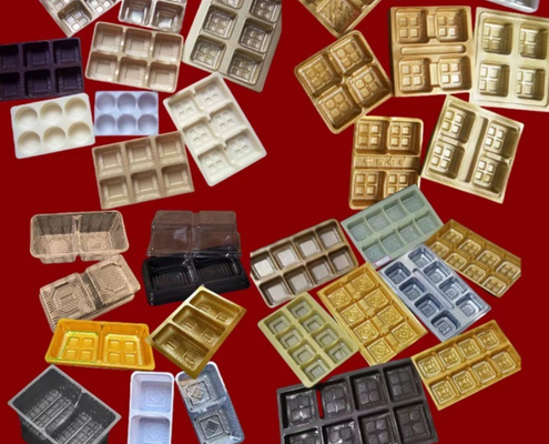 Aanpasbare recyclebare PET-verpakkingsdoos met hitteafdichting voor wegwerpgebruik van Macaron en cake