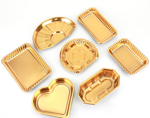 Customizable Design Recyclable PET Heat Sealing Chocolate and Macaron Packaging Trays for Fruits and Cakes