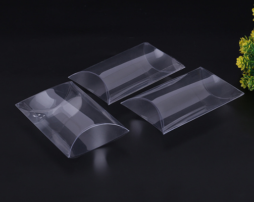 Haak PVC transparante verpakking, oorvormige plastic huisdierdoos, PP matte opbergdoos voor ambachtelijke opslag, maatwerk