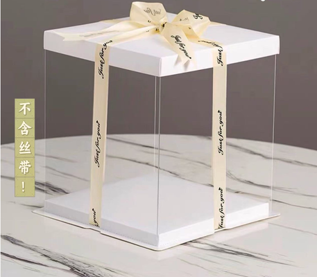 Verpakking van taartdozen: 4 inch, 6 inch, 8 inch, 10 inch, 12 inch / enkel laag, dubbele laag, drievoudige laag, bloemencadeau doos, dessert bakken, aanpassing
