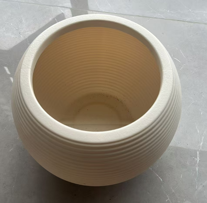 Large Capacity Plastic Flower Pot with Ceramic Protection and Multiple Sizes for Planting Box and Ceramic Flower Plate